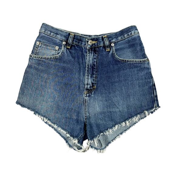 Levi's Reworked Custom Daisy Dukes Blue Jean Cutoffs Shorts 28 Casual High Rise - Picture 2 of 4
